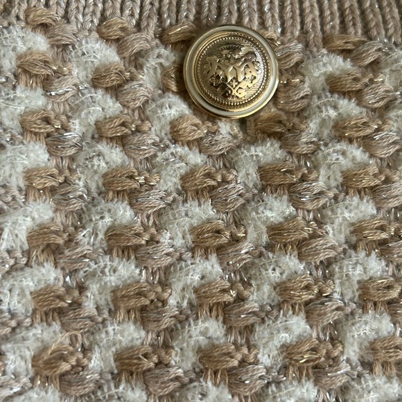 Ann Taylor Cream Textured Cardigan - Picture 3 of 9